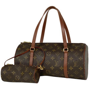 Louis Vuitton Papillon Barrel Bag cylindrical handbag Monogram brown